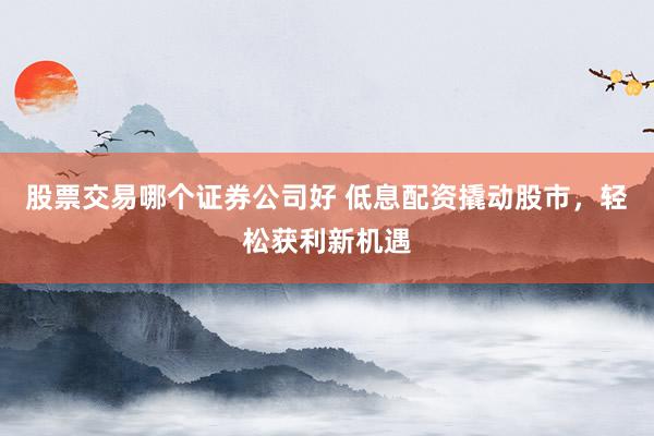股票交易哪个证券公司好 低息配资撬动股市，轻松获利新机遇